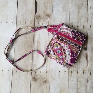 Vera Bradley pink print small crossbody purse